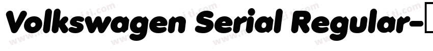 Volkswagen Serial Regular字体转换